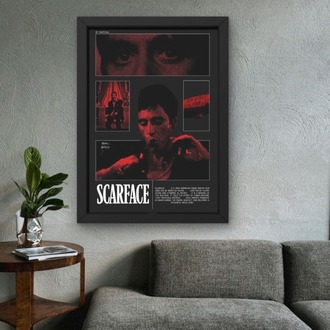 Scarface Poster Tablo | Tony Montana Film Duvar Dekoru
