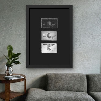 Kredi Kartı Temalı Tablo | Modern Çerçeveli Duvar Posteri