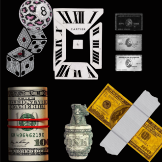 Rich Life | Para Temalı Modern Tablo