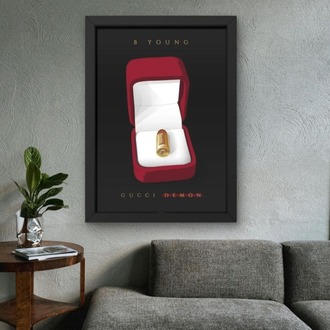 Lüks Konsept Tablo | Mermi Temalı Modern Poster