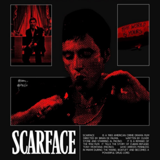 Scarface Poster Tablo | Tony Montana Film Duvar Dekoru