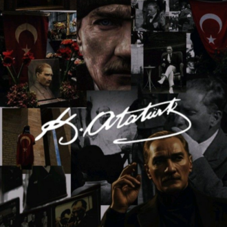 Atatürk Tablosu | İmzalı Kolaj Duvar Dekoru