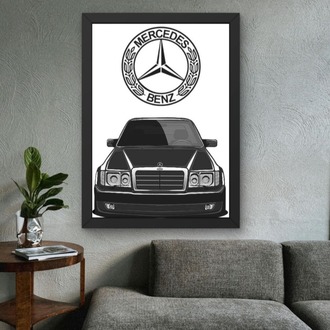 Mercedes Benz Araba Posteri | Çerçeveli Otomobil Tablosu