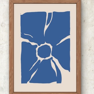 Kesilmiş Form – Matisse İlhamlı Modern Çiçek Posteri A3