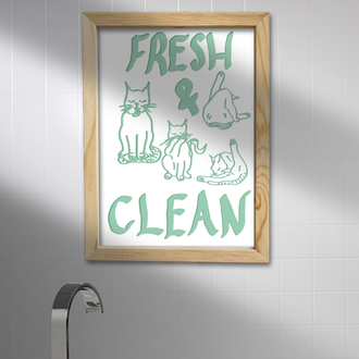 Özel Tasarım Banyo Posteri