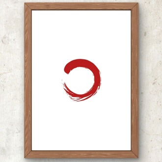 Ensō – Zen Çemberi Minimal Poster