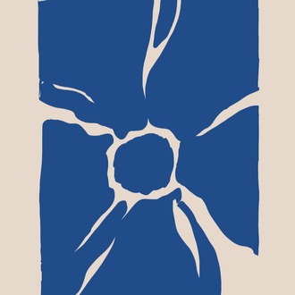 Kesilmiş Form – Matisse İlhamlı Modern Çiçek Posteri A3