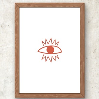 Minimal Göz Poster – Sade ama Anlamlı 