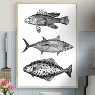 FISH INK DRAWING