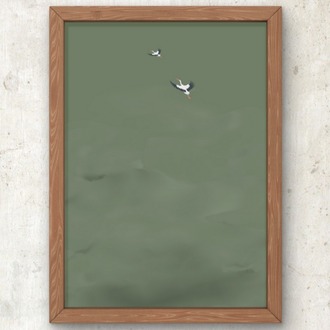 Leyleklerin Sessizliği – Minimal Poster A3