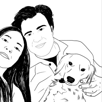 Kişiye Özel Line Art Portre Tasarımı
