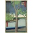 The Paulownia Grove at Akasaka, from the series “One Hundred Famous Views of Edo” A6 Poster