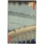 Sudden Shower over Shin Ohashi Bridge and Atake from the series One Hundred Famous Views of Edo