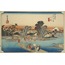 The Fifty-three Stations of the Tokaido - Kawasaki, Rokugo watashi-bune A6 POSTER