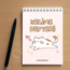 DEFOLU Koneko Kelime Defter Pembe