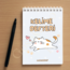 DEFOLU Koneko Kelime Defter Mavi 