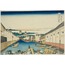 Nihonbashi Bridge in Edo, from the series “Thirty-six Views of Mount Fuji” A6 Poster