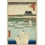 Teppozu and Tsukiji Honganji Temple, from the series “One Hundred Famous Views of Edo” A6 Poster
