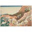Groups of Mountain Climbers, from the series “Thirty-six Views of Mount Fuji” A6 Poster