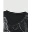 Gothic Grunge Uzun Kollu Siyah Bluz