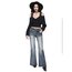 Grunge Lacy Omuz Detaylı Crop Kazak - Siyah