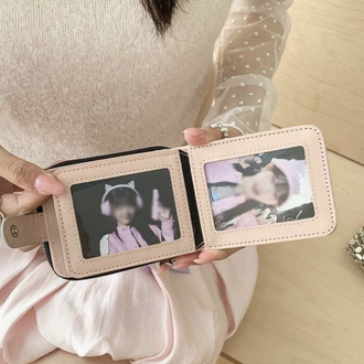 Coquette Metalik Gümüş & Pastel Pembe Kurdele Korse Bağcıklı Cüzdan