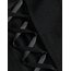 Gothic Grunge Sırt Dekolteli Dantelli Uzun Kollu Bluz