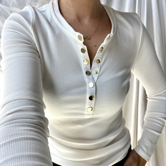 Yeni sezon önü düğmeli fitilli body