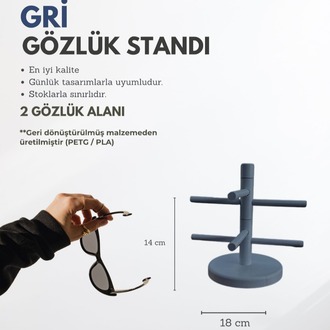 2'li Recycled Plastik Gözlük Standları