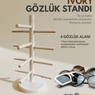4'lü Recycled Plastik Gözlük Standları