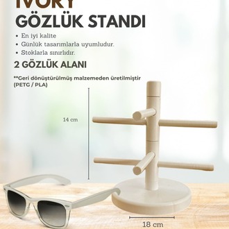 2'li Recycled Plastik Gözlük Standları