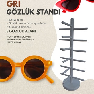 6'lı Recycled Plastik Gözlük Standları 