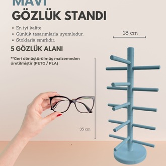 5'li Recycled Plastik Gözlük Standları