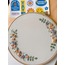 Half Wreath Embroidery Hoop Art 