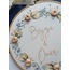 Floral Wreath Embroidery Hoop Art