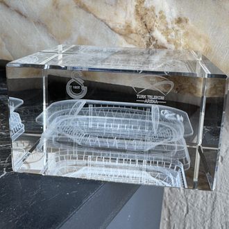 Galatasaray Kristal 3D Türk Telekom Arena Maketi 
