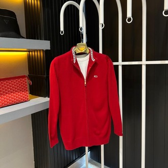 Tommy Hilfiger Fit Kırmızı Triko Hırka