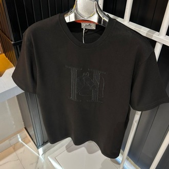 HERMES Siyah Tişört