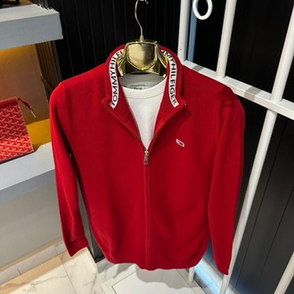 Tommy Hilfiger Fit Kırmızı Triko Hırka
