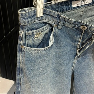 Balencıaga Mavi Baggy Jean