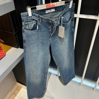 Balencıaga Mavi Baggy Jean