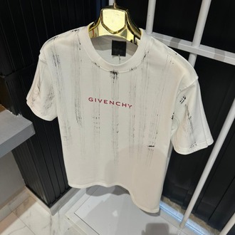 Givency Beyaz Baskılı Tişört