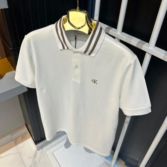 Calvin Klein Beyaz Polo Yaka Tişört