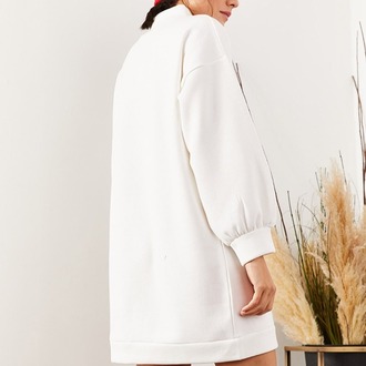 Nakışlı Sweat Elbise