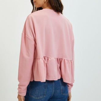 Kelebek Nakışlı Sweatshirt
