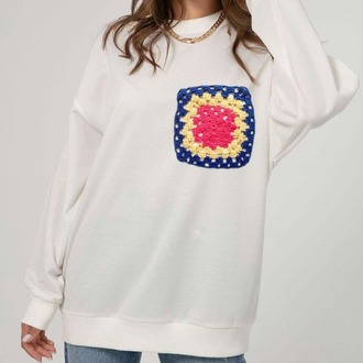 Tasarım Nakışlı Sweatshirt