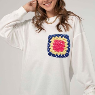 Tasarım Nakışlı Sweatshirt