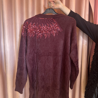 Bordo angora hırla (standart beden)