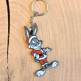 Noel Bugs Bunny süsü ve anahtarlık