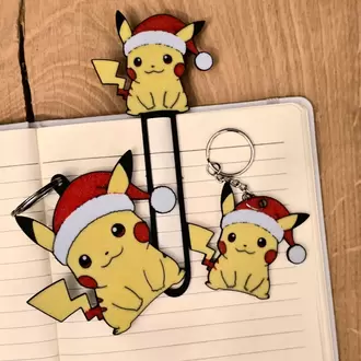 Noel Pikachu - süs ve anahtarlık